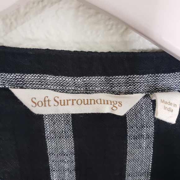 Soft Surroundings Moroccan Topper Cotton Split Side Top Small - Picture 3 of 6